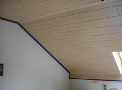 Buche Holzdecke Dachausbau